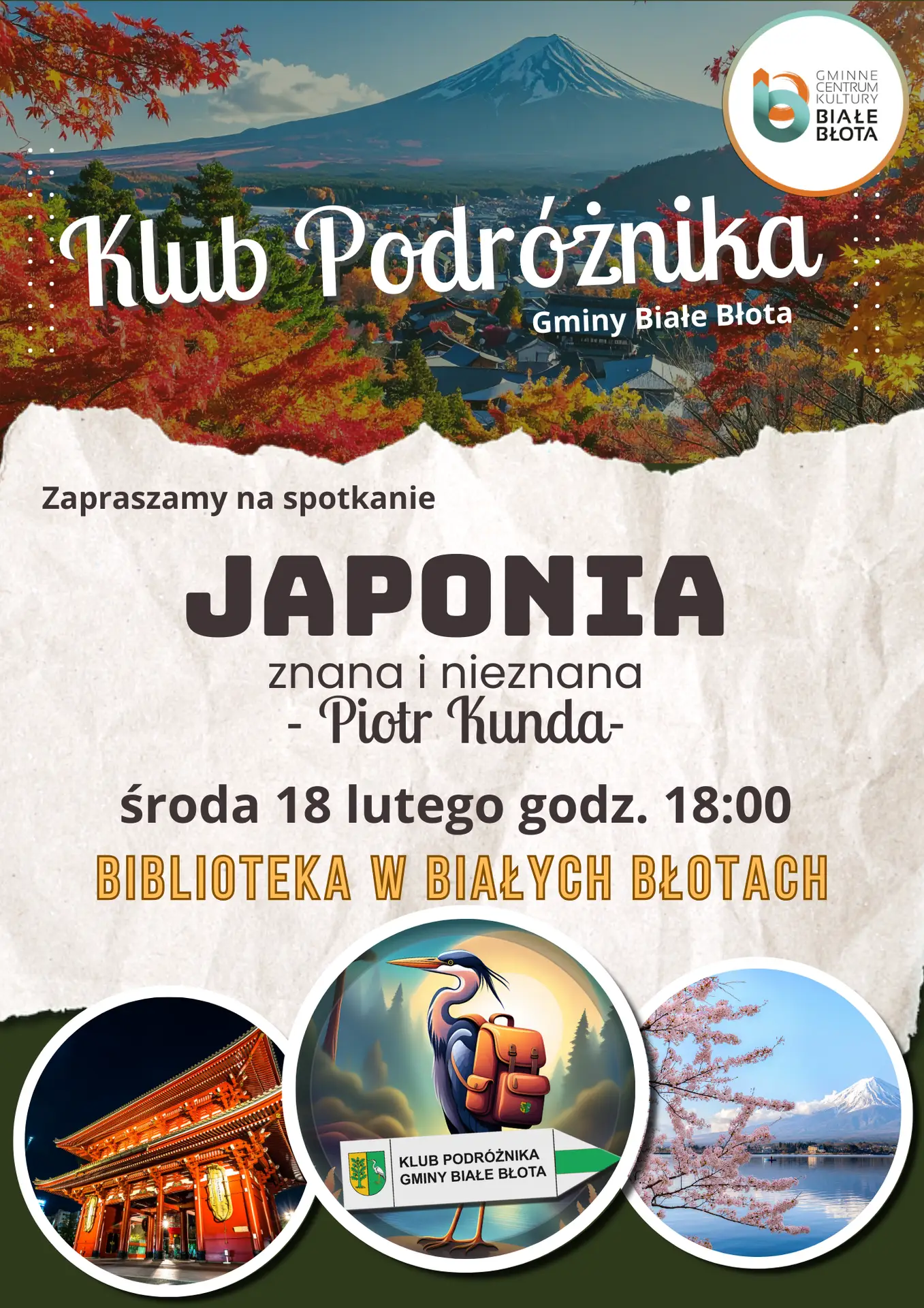 Japonia znana i nieznana – Spotkanie Klubu Podróżnika z Panem Piotrem Kunda