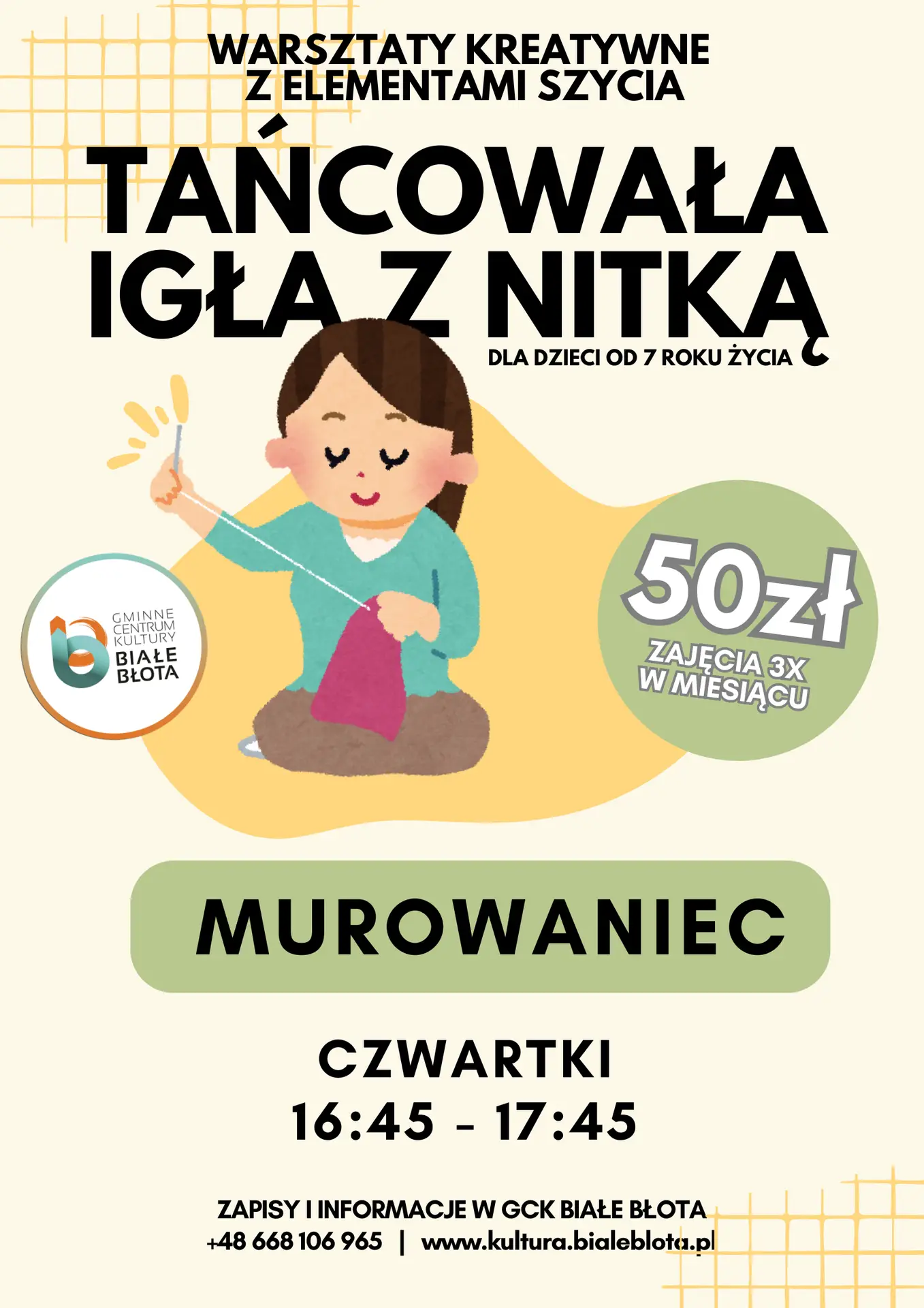 Nowe zajęcia w Murowańcu – warsztaty kreatywne z elementami szycia