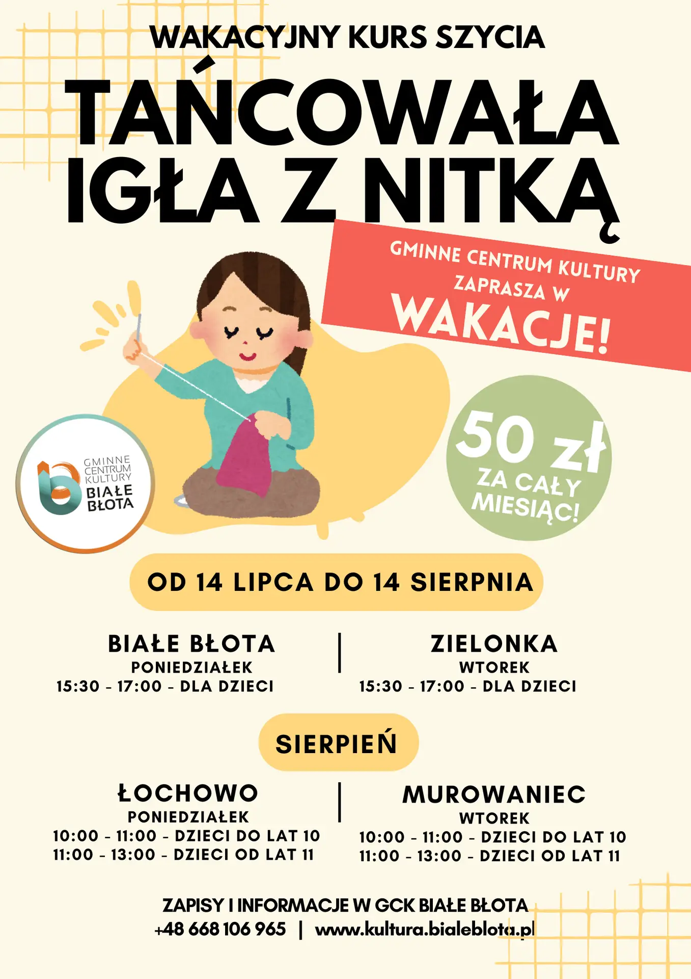 Tańcowała igła z nitką (warsztaty wakacyjne)