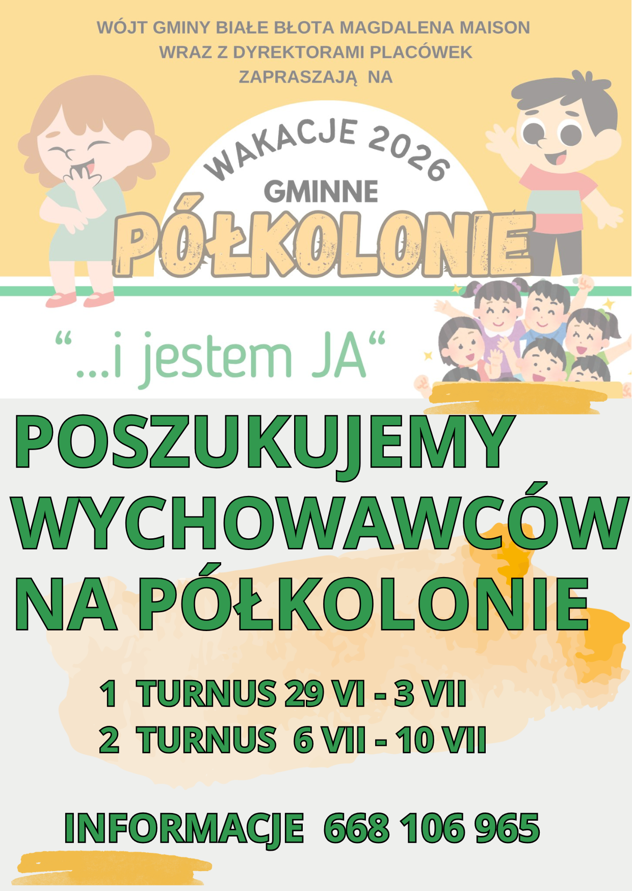 Poszukujemy wychowawców na półkolonie