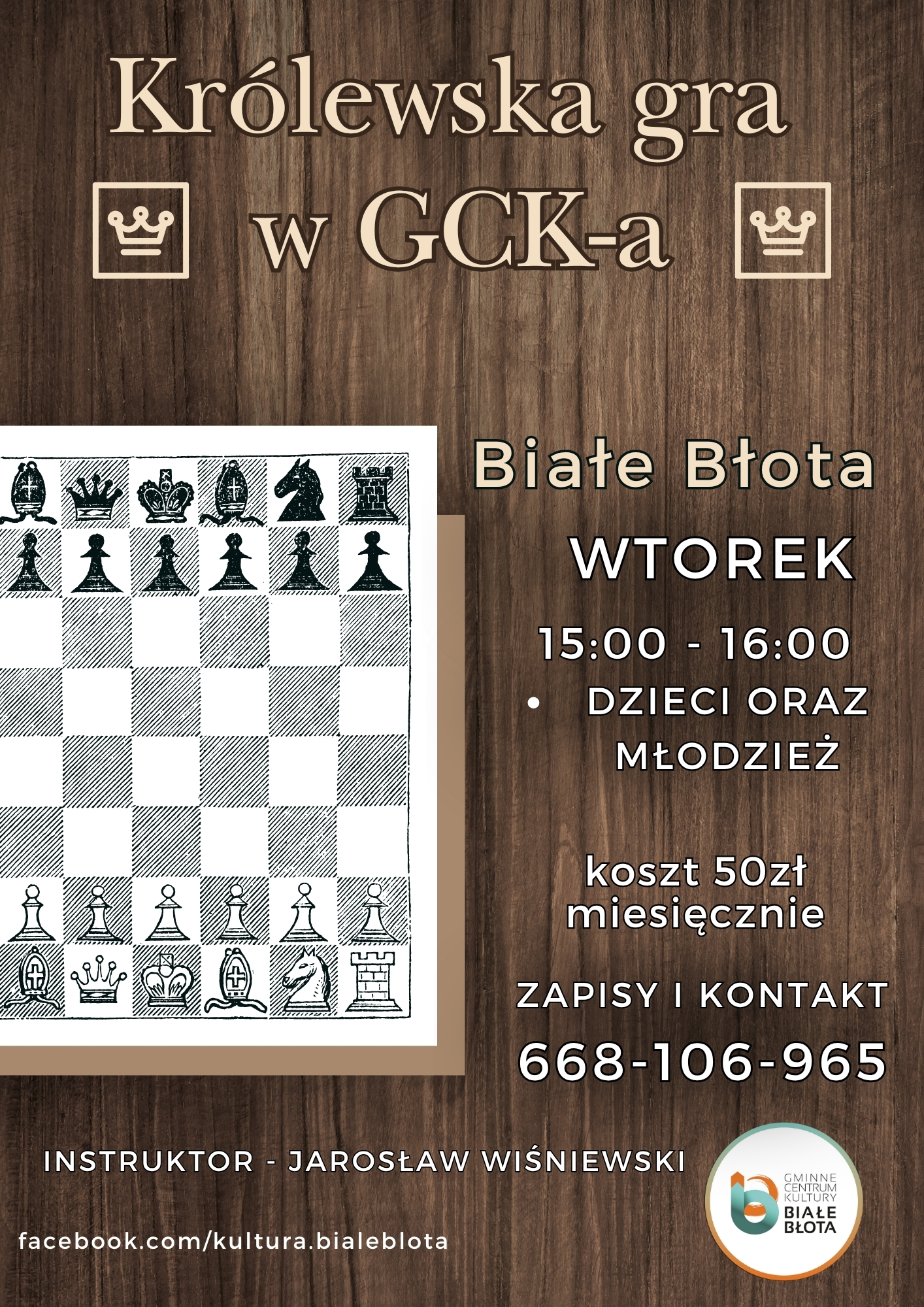 Szachy – zajęcia dla dzieci i młodzieży w GCK