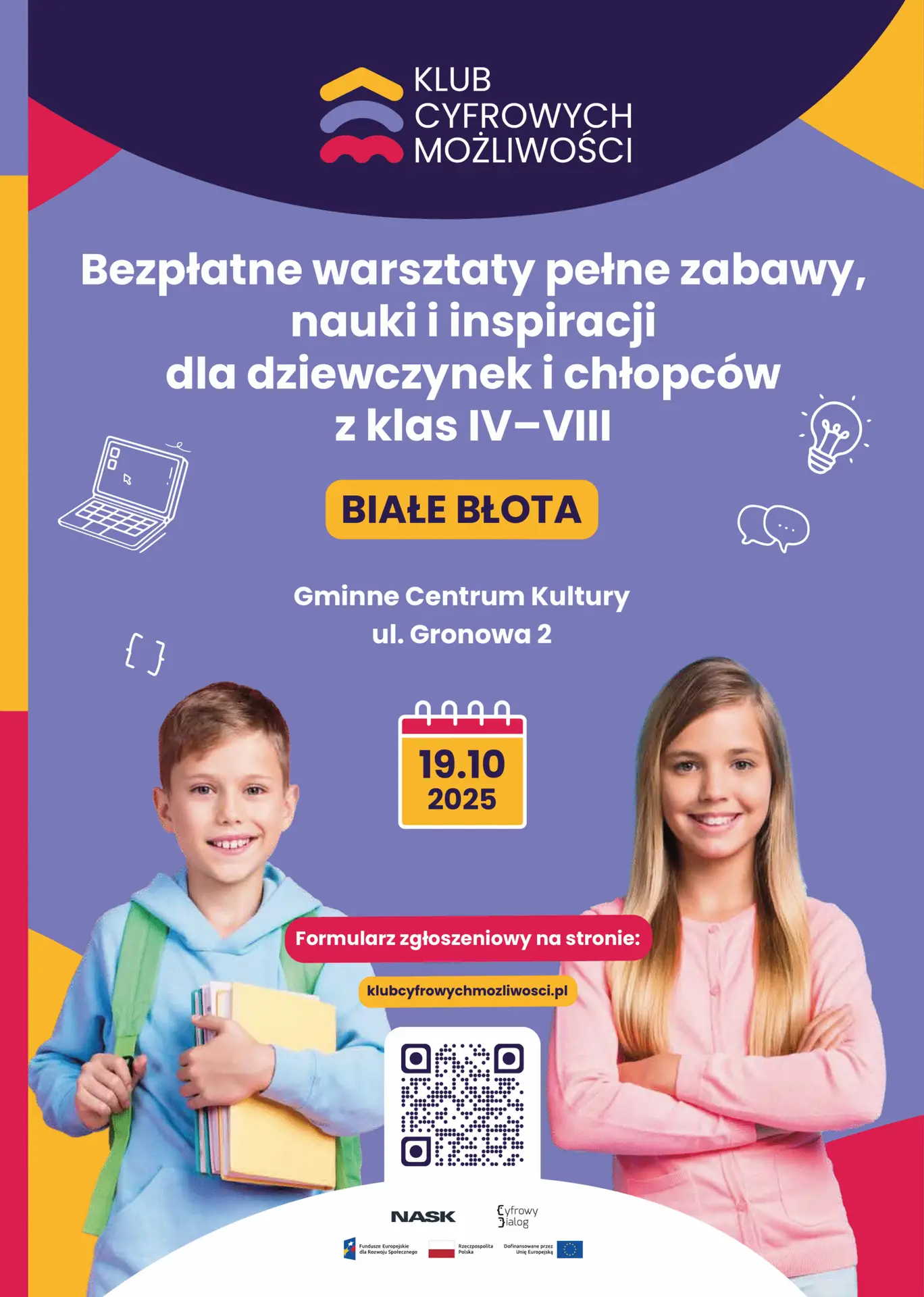 Klub Cyfrowych Możliwości – warsztaty dla klas IV-VIII