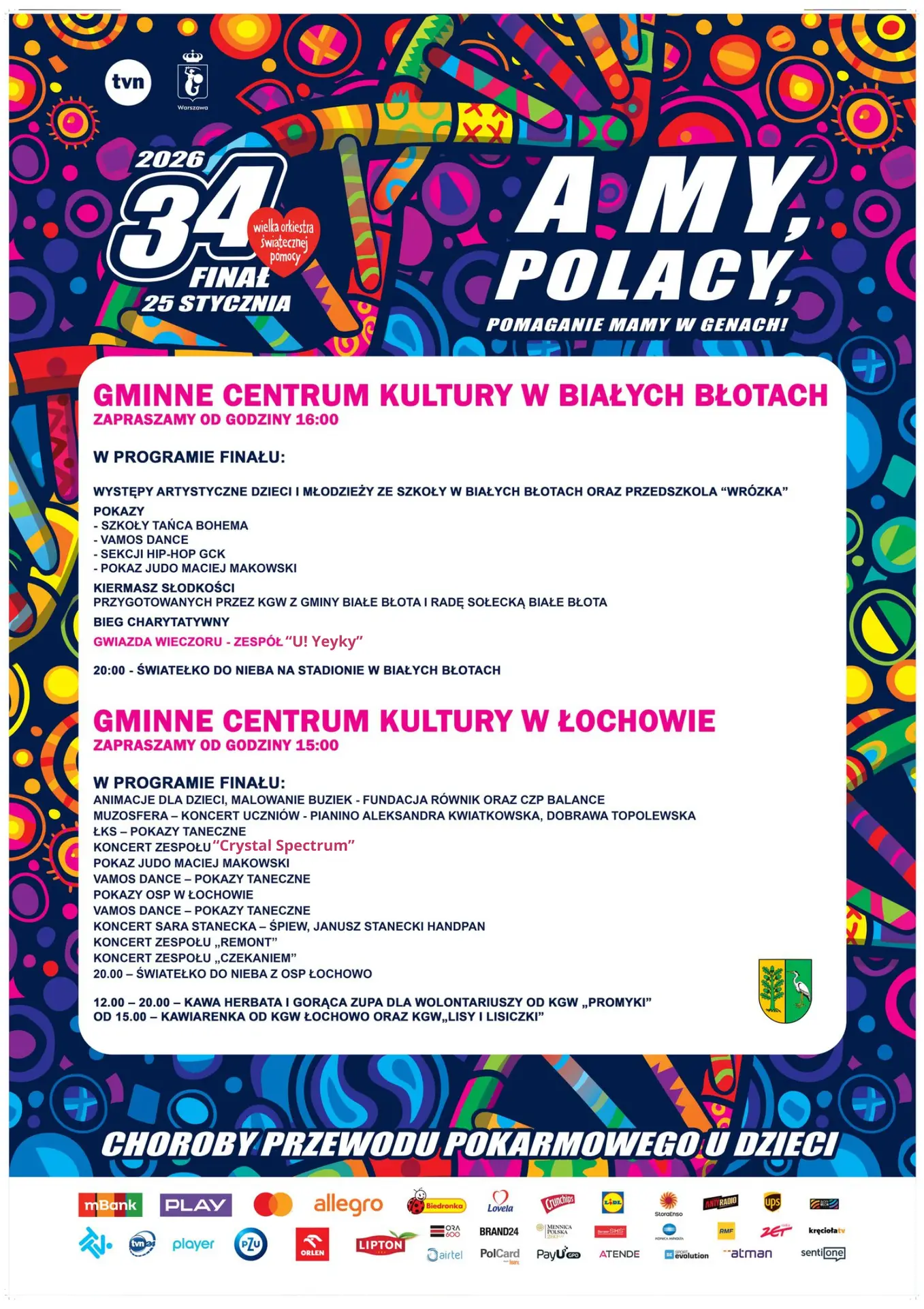 ❤️ 34. Finał Wielkiej Orkiestry Świątecznej Pomocy w Gminie Białe Błota ❤️