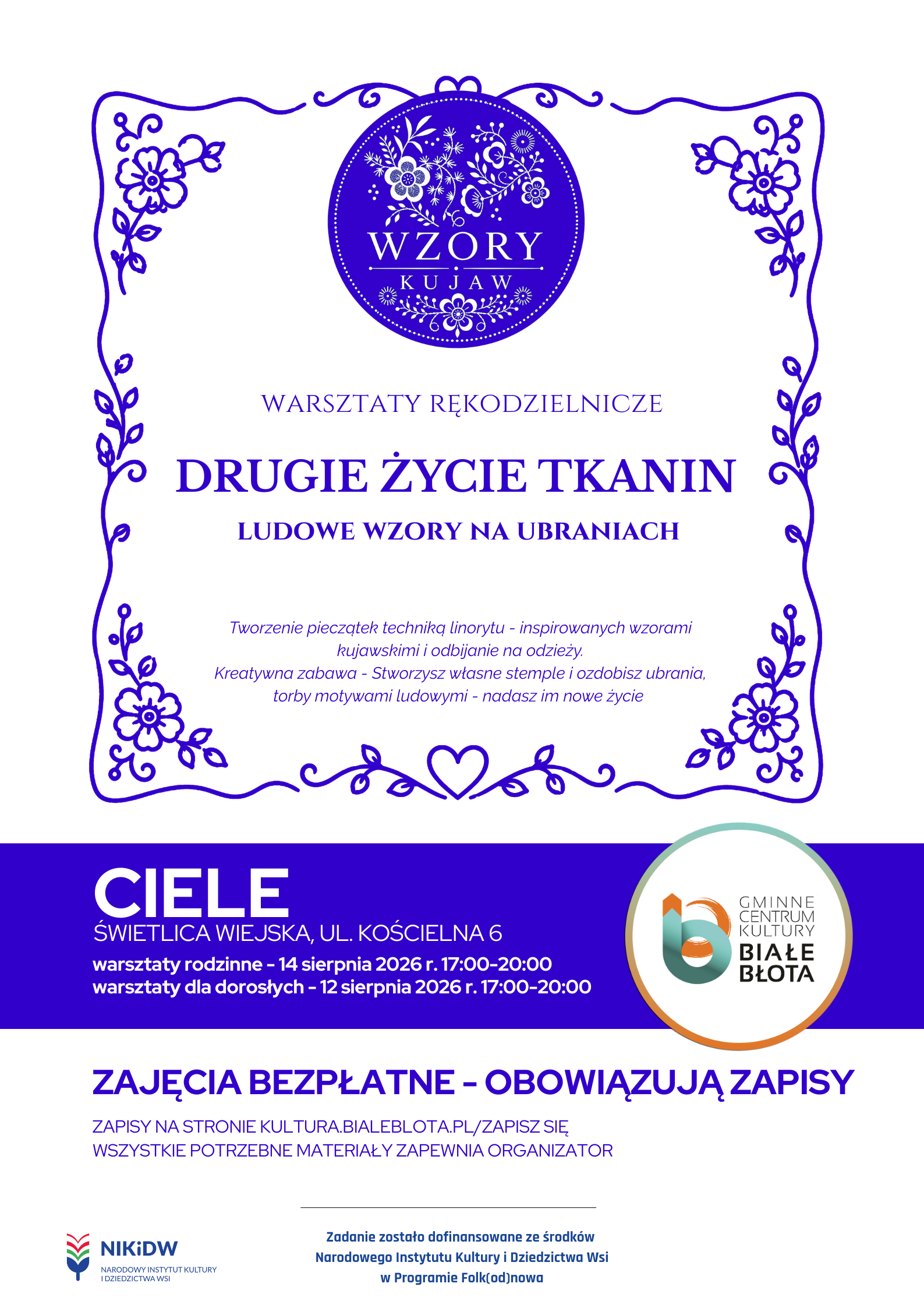 Drugie Życie Tkanin – Warsztaty rodzinne