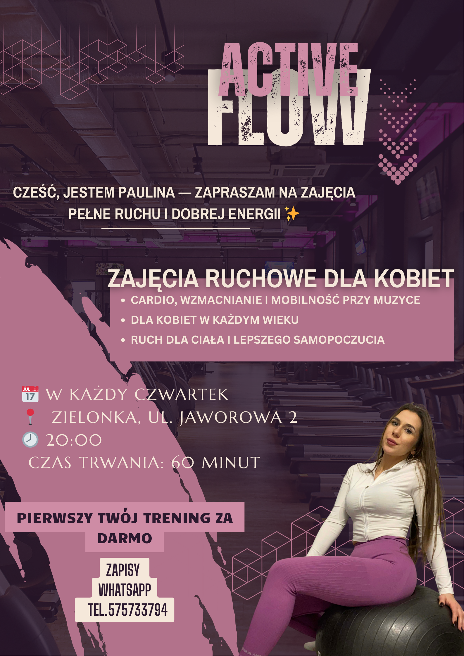 Zajęcia ruchowe dla kobiet w Zielonce