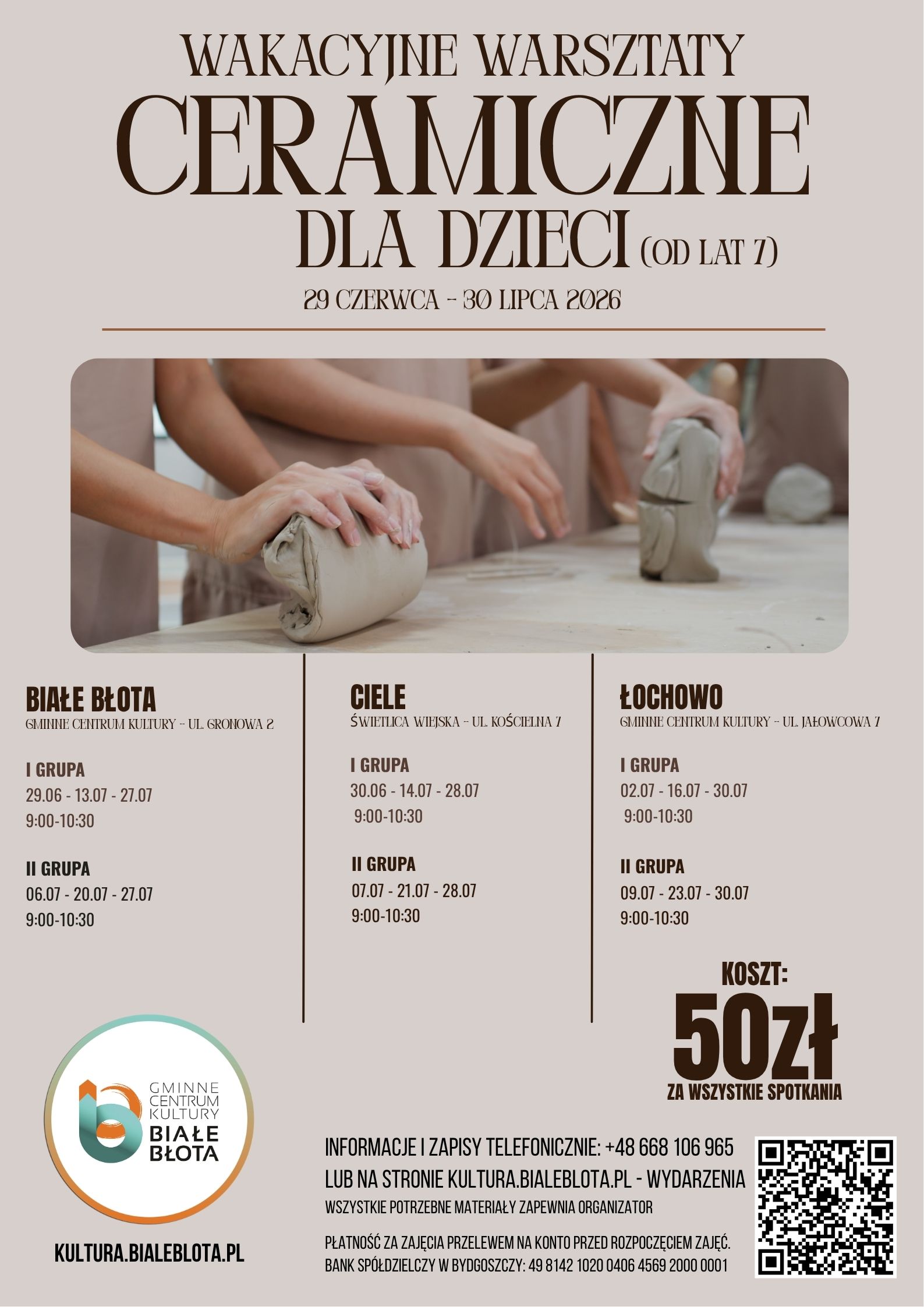 🏺☀️ Wakacyjne warsztaty ceramiczne dla dzieci ☀️🏺
